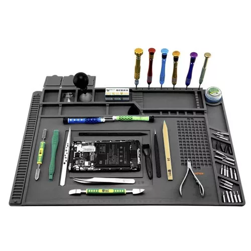Szilikon elektronikai alátét szürke - 30x40cm