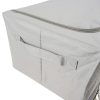 Textil és ágyneműtartó doboz szürke 40x30x20cm - 2db