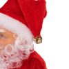 Zenélő és táncoló mikulás figura - 27cm