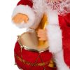 Zenélő és táncoló mikulás figura - 27cm