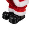 Zenélő és táncoló mikulás figura - 27cm