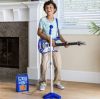 Jtáék elektromos gitár erősítővel és mikrofonnal - kék