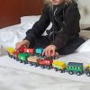 Fa kisvonat készlet tárolópolccal - 12db