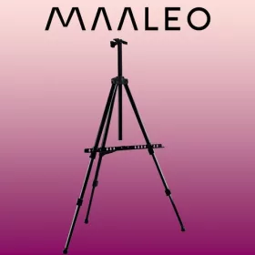 Maaleo összecsukható fém festőállvány, 160cm - fekete