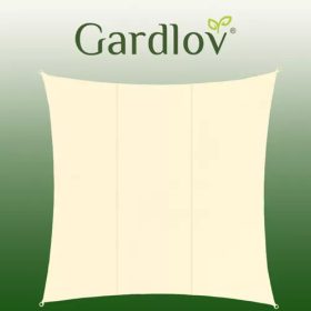 Gardlov 3,6x3,6 méteres napvitorla - bézs