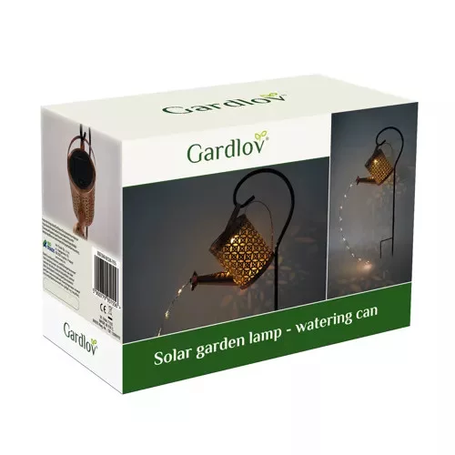 Gardlov napelemes locsoló kanna formájú LED lámpa leszúrható akasztóval - 81,5x23x10cm