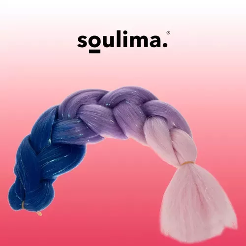 Szintetikus hajfonat - színes ombre