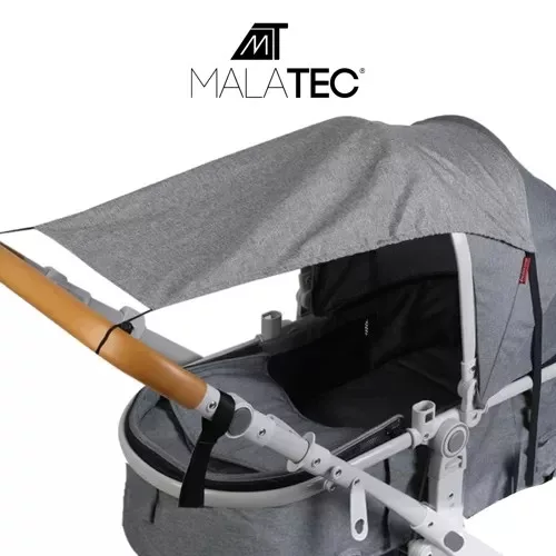 Malatec babakocsi vízálló napellenző, 50x36x72cm - szürke