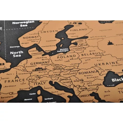 Malatec kaparós világtérkép zászlókkal - 82x59cm