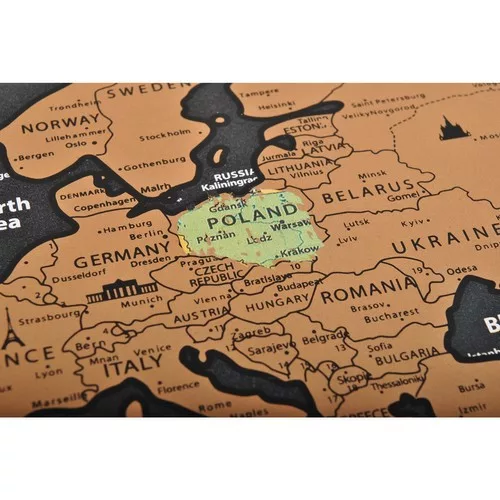 Malatec kaparós világtérkép zászlókkal - 82x59cm