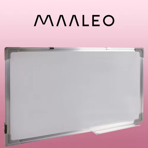 Maaleo szárazon törölhető mágneses tábla filctollal, törlővel és mágnesekkel, 60x90cm - fehér