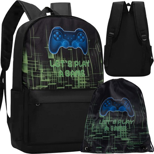 Iskolatáska tornazsákkal, gamepad - 22l