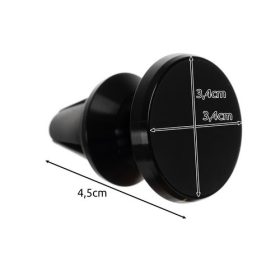   Xtrobb mágneses autós telefontartó szellőzőrácsra, 4,5x3,4x3,4cm - fekete
