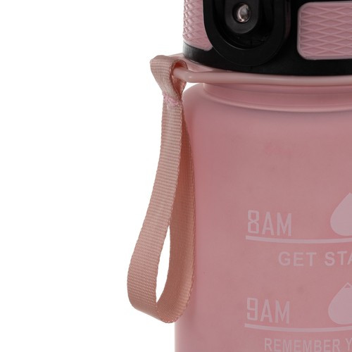 Trizand kulacs szívószállal 1 literes kapacitással - rózsaszín/kék