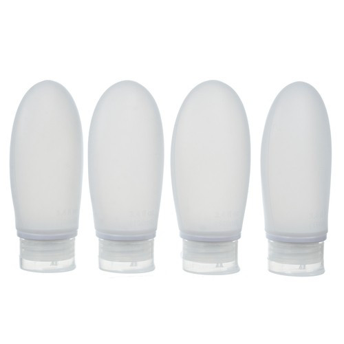 Kozmetikai utazó készlet, átlátszó - 10db