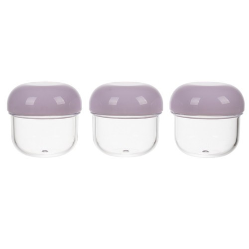 Kozmetikai utazó készlet, átlátszó - 10db