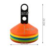Színes edzőbóják tartóval - 50db