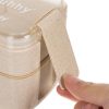 Ebéddoboz evőeszközökkel 750ml - barna
