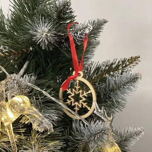 Fa karácsonyfa díszek - 36db
