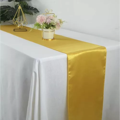 Arany szatén asztali futó 900x36cm