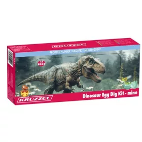 Régészeti feltárás játék dinoszaurusz tojás - 12db