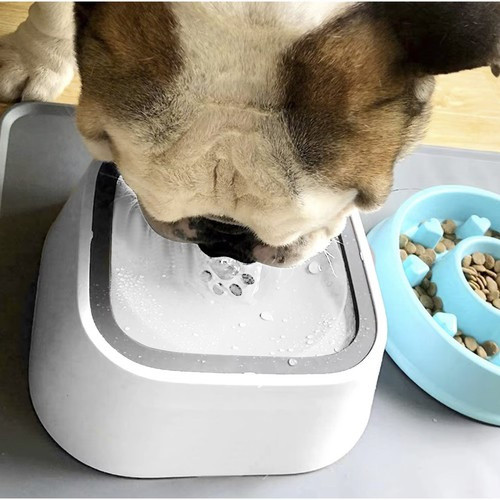 Ivás lassító kisállat tál összecsukható szilikon tállal