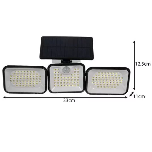 Állítható napelemes lámpa 180 LED