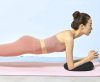 Felfújható fitnesz párna pumpával - fekete