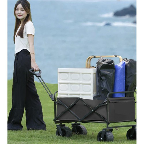 Összecsukható kézikocsi - fekete