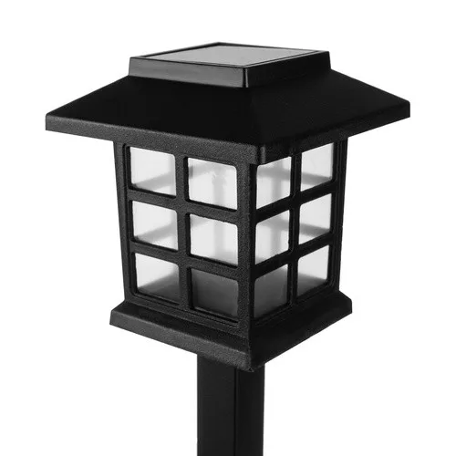 Gardlov leszúrható napelemes kerti LED lámpa készlet 6db, 37x8,5x8,5cm - fekete