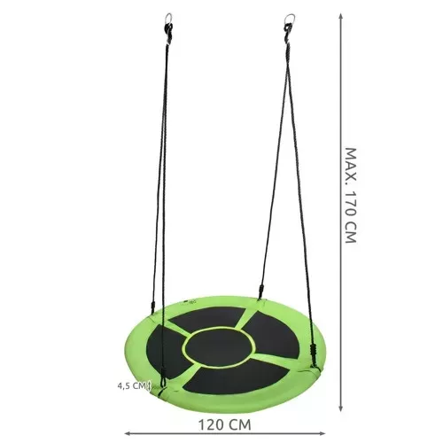Fészekhinta 120cm - zöld