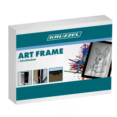 Rajztartó képkeret 33x24x3cm - fekete