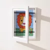 Rajztartó képkeret 33x24x3cm - fehér