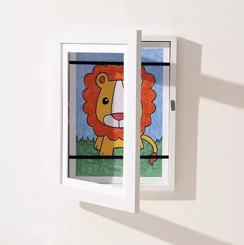Rajztartó képkeret 33x24x3cm - fehér