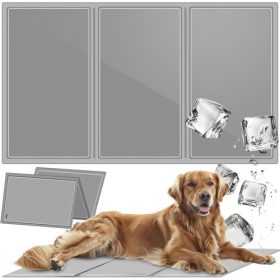 Kisállat zselés hűtőszőnyeg 90x50x1,5cm - szürke