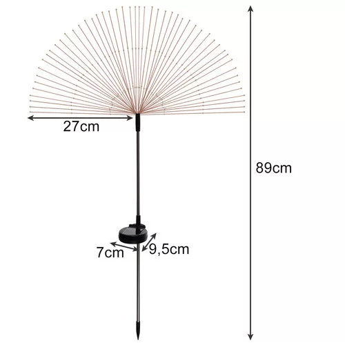 Napelemes kerti LED pitypang lámpa - 2db