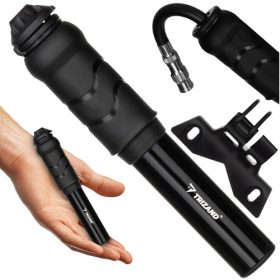 Kompakt kézi kerékpárpumpa - fekete