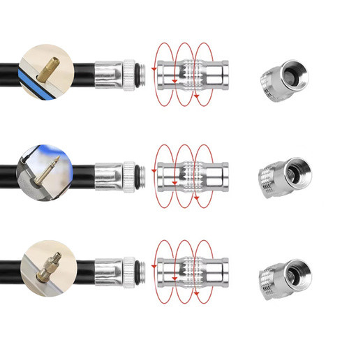 Kompakt kézi kerékpárpumpa - fekete