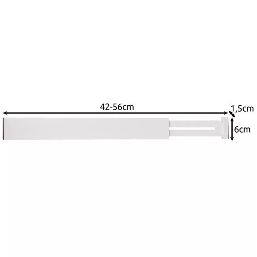Állítható fiók elosztók fehér - 4db