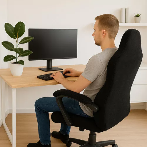 Gamer és irodai székhuzat készlet, fekete - 4db
