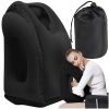 Ergonomikus felfújható utazópárna - fekete