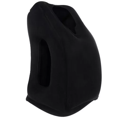 Ergonomikus felfújható utazópárna - fekete
