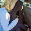 Ergonomikus felfújható utazópárna - fekete