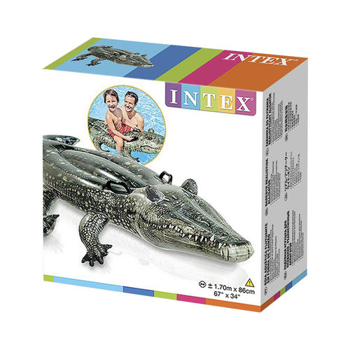 INTEX felfújható krokodil gyerekmatrac - 170x86cm