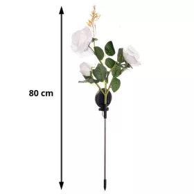 Napelemes színes LED rózsa lámpa - 80cm