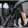 Telefon és üvegtartó babakocsira - fekete