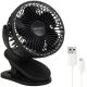 Akkumulátoros csiptetős ventilátor - fekete