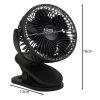 Akkumulátoros csiptetős ventilátor - fekete