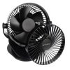 Akkumulátoros csiptetős ventilátor - fekete