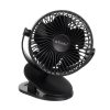 Akkumulátoros csiptetős ventilátor - fekete